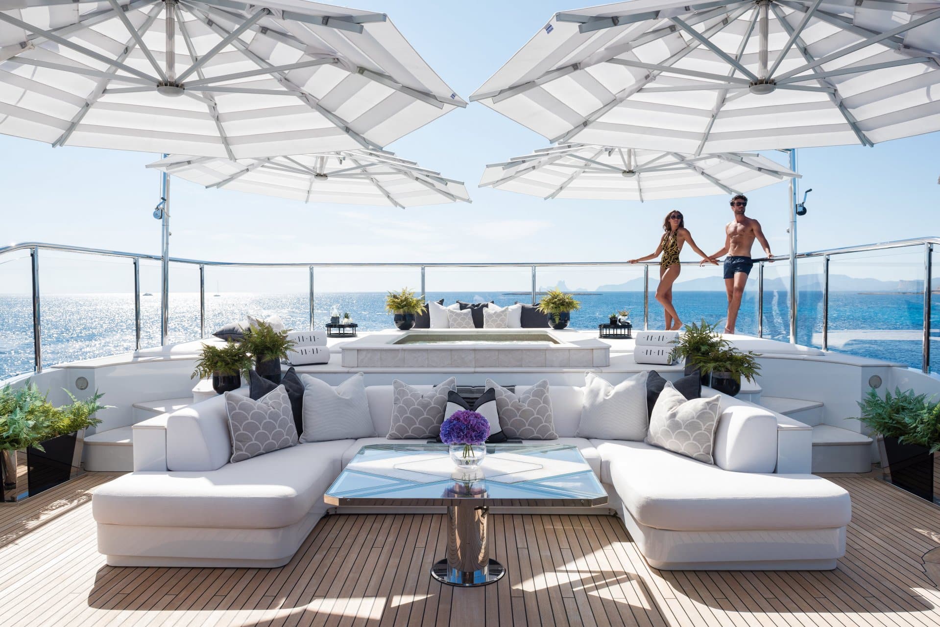 Parasol de luxe GardenArt Evolution Yachting line