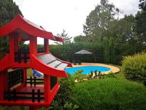 parasol ARCOBALENO terrasse de piscine