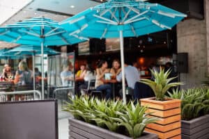 parasol POKER rond octogonal Aluminium