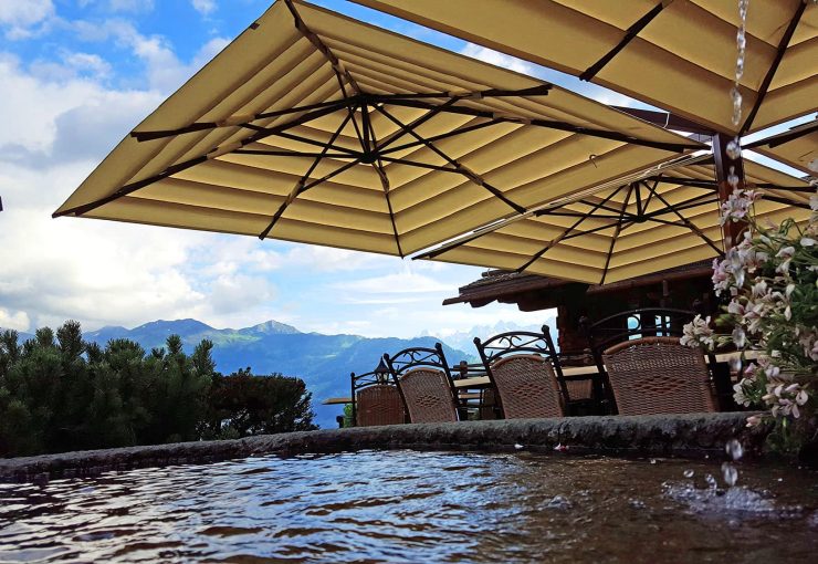 parasol QUADRIFOGLIO verbier suisse