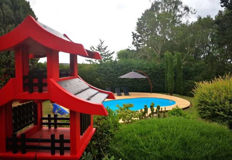 parasol ARCOBALENO terrasse de piscine